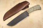 Winkler Lost Lake Camp Knife - Sculpted Green Laminate Handle