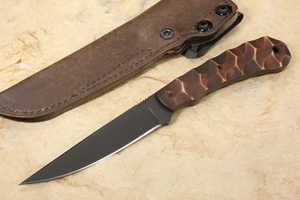 Winkler Operator - Sculpted Maple Handle - Brown Leather Sheath