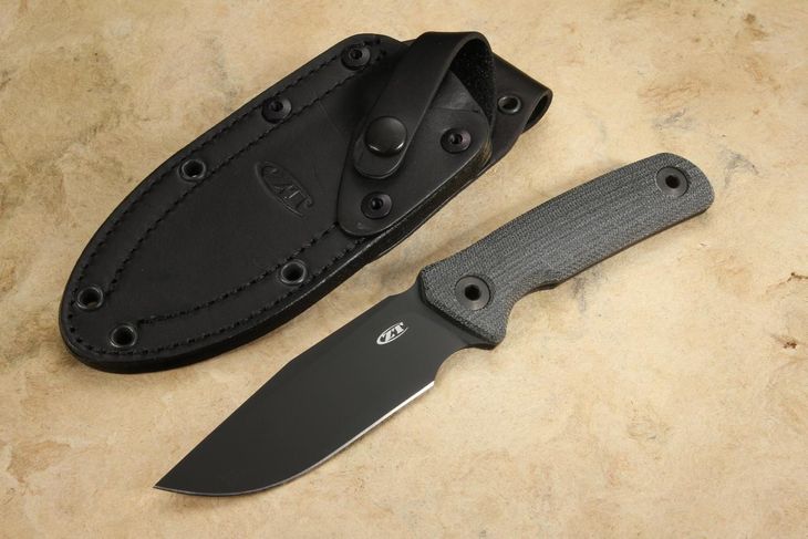 Zero Tolerance 0004BLK Black Fixed Blade - Black Coated CPM Cru Wear