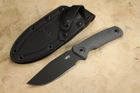 Zero Tolerance 0004BLK Black Fixed Blade - Black Coated CPM Cru Wear