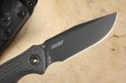 Zero Tolerance 0004BLK Black Fixed Blade - Black Coated CPM Cru Wear