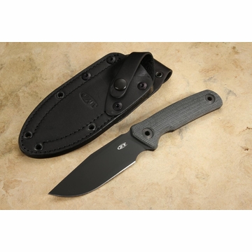 Zero Tolerance 0004BLK Black Fixed Blade - Black Coated CPM Cru Wear