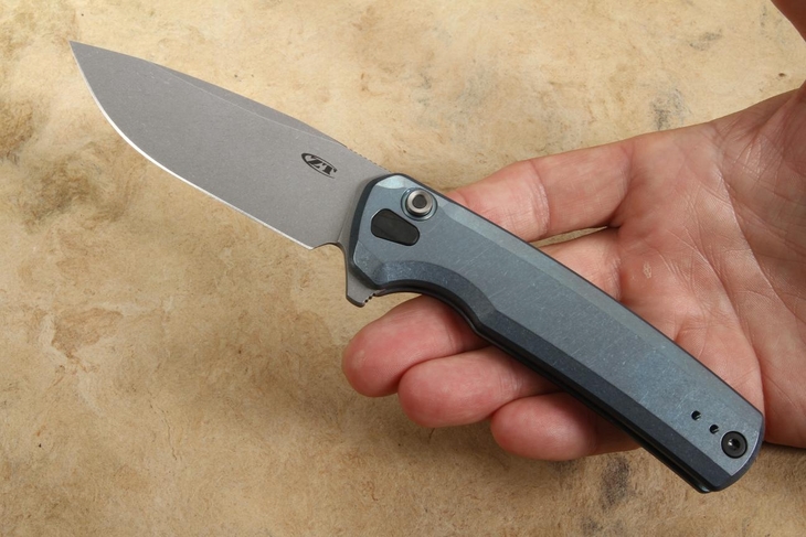 Zero Tolerance 0044BLU Button Lock Flipper - ZT 0044BLU Limited Edition