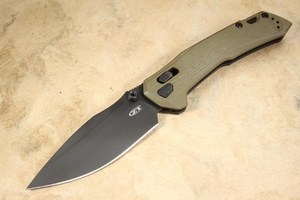 Zero Tolerance 0203 DuraLock Knife - Olive G-10 - Black PVD CPM M4