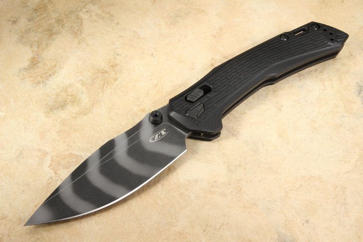 Zero Tolerance 0203BLKTS Black Tiger Stripe - Duralock - CPM M4 Steel