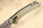 Zero Tolerance 0203GRM390 Green Canvas Micarta - M390 - Duralock