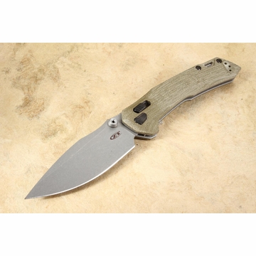 Zero Tolerance 0203GRM390 Green Canvas Micarta - M390 - Duralock
