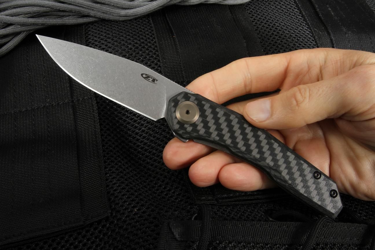 Zero Tolerance 0545 Flipper Carbon Fiber & Titanium MagnaCut + Free
