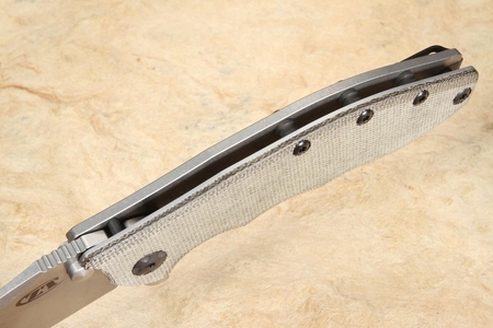 Zero Tolerance 0562MIC Micarta Flipper - Hinderer Design + Free