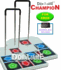 2 x Dance Dance Revolution DDRgame Champion Arcade Metal Dance Pad V4.0 w/ Handle Bar for Xbox
