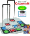 2 Dance Dance Revolution DDRgame Champion Arcade Metal Dance Pad w/ Handle Bar for Xbox + Dance Dance Revolution DDR UltraMix 2 for Xbox
