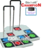 2 x Dance Dance Revolution DDRgame Champion Arcade Metal Dance Pad V4.0 with Handle Bar for PS1 and PS2