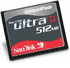 CompactFlash : 512MB UltraII 60x SanDisk (Retail)