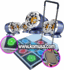 Dance Dance Revolution DDR True Arcade Super METAL PS2 DANCE PAD V 2.0 + Sicuro 5.1 Gaming Speaker with flashing lights 