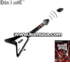 Guitar Hero II and Black Double Range Freedom V Wireless Guitar Controller for PS2