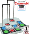 2 Dance Dance Revolution DDRgame Champion Arcade Metal Dance Pad w/ Handle Bar for PS 2 + Dance Dance Revolution Game DDR SuperNova for PS2