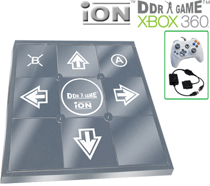 Dance Dance Revolution DDR iON Metal Dance Pad for Xbox 360