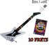 (In Stock Now!) Guitar Hero Smash Hits Guitar Game for PS2 + Wireless Power X Ten Frets Guitar Controller for PS2