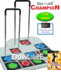 2 Dance Dance Revolution DDRgame Champion Arcade Metal Dance Pad w/ Handle Bar for Xbox + Dance Dance Revolution DDR UltraMix 3 for Xbox