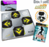 (Out of Stock) Dance Dance Revolution ENERGY metal dance pad with recessed buttons + Dance Dance Revolution DDR Game Ultramix 4 for Xbox