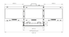 2U 17" 1080P Triple-display Rack Console Drawer