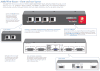 AdderView Secure 4 Port EAL4+, EAL2+ & Tempest KVM Switch with USB, and VGA