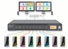 8-Port Desktop Hybrid DisplayPort HDMI Multi-Viewer KVMA Switch