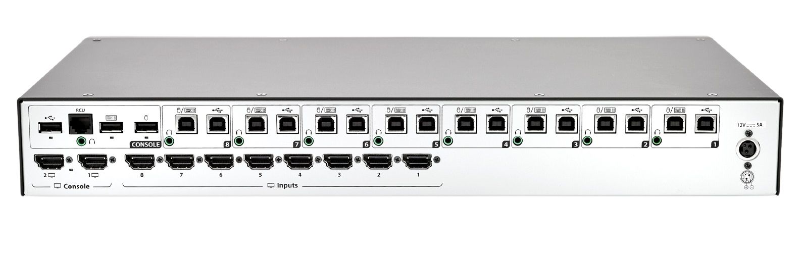CCS-MV4228 - 8-Port Desktop Hybrid DisplayPort HDMI Multi-Viewer KVMA ...