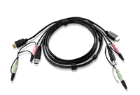 USB HDMI KVM Cable with Audio - 6ft