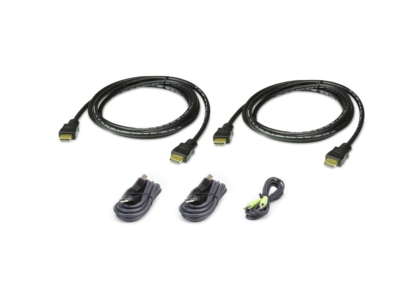 2L7D02UHX5 - 6Ft (1.8M) USB HDMI Dual Display Secure KVM Cable Kit - TAA  Compliant