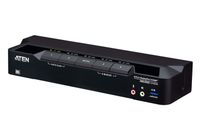 4-Port USB 3.0 8K DisplayPort KVMP Switch (Cables included)