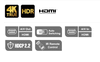3-Port HDMI Switch - True 4K resolution of 4096 x 2160 / 3840 x 2160 @ 60Hz