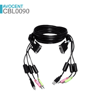 Avocent DVI-D, USB and Audio Cable Assembly, 6 feet