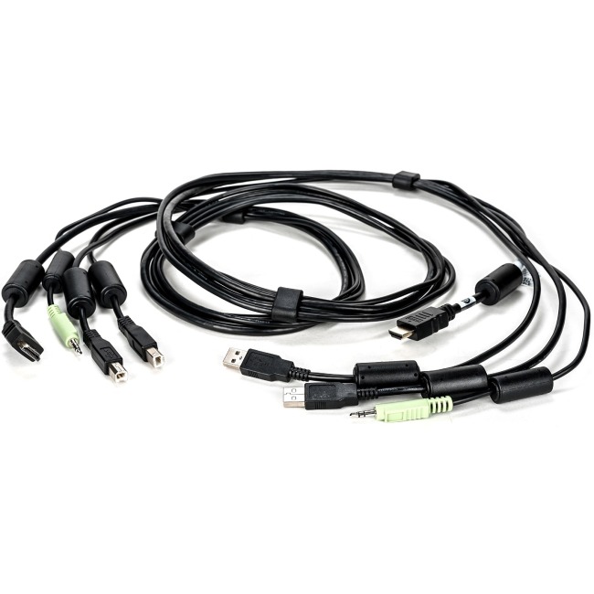 thumbnail image 2 of JAENFONG MT-VIKI 2 Packs USB HDMI KVM Cable 10ft 4K HDMI USB A To HDMI 2 of 12
