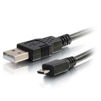 3.3ft USB 2.0 A to Micro-USB B M/M Cable - Black