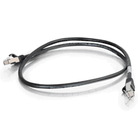 150ft CAT5e Shielded (STP) Patch Cable - Black