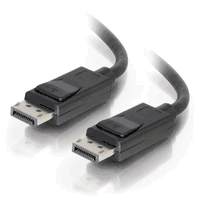 6ft DisplayPort 1.2 Cable with Latches M/M -Black