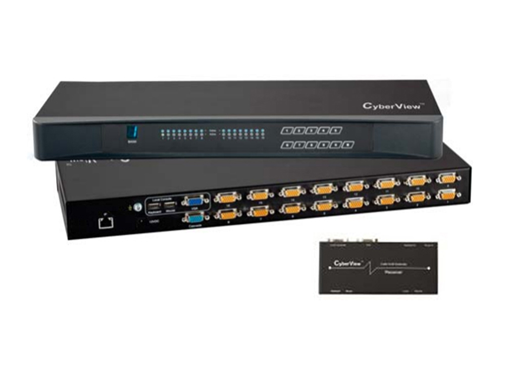 CV-1602 - Cyberview USB / PS/2 16-port 2 console KVM Switch