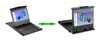 1U 4K Dual Slide 17" Rack Mount Monitor Keyboard Drawer and Integrated 8-port 4K 60Hz KVM Switch