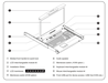 4K LCD Console Drawer - 1U, 18.4" Backlit LCD