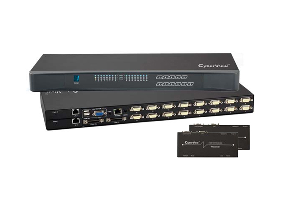 MIP1614 16Port MultiUser IP KVM Switch (1 Local, 2 Remote, 1 IP)
