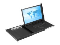 1U 24Inch 1920 x 1200 LCD Drawer w/ 16 Port IP VGA KVM