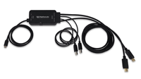 USB-C Adaptor Cable: USB-C to Dual-Head DisplayPort w/LAN, Power, and USB