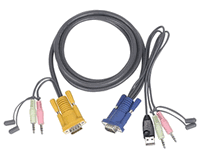 IOGEAR USB KVM Cable, 10ft