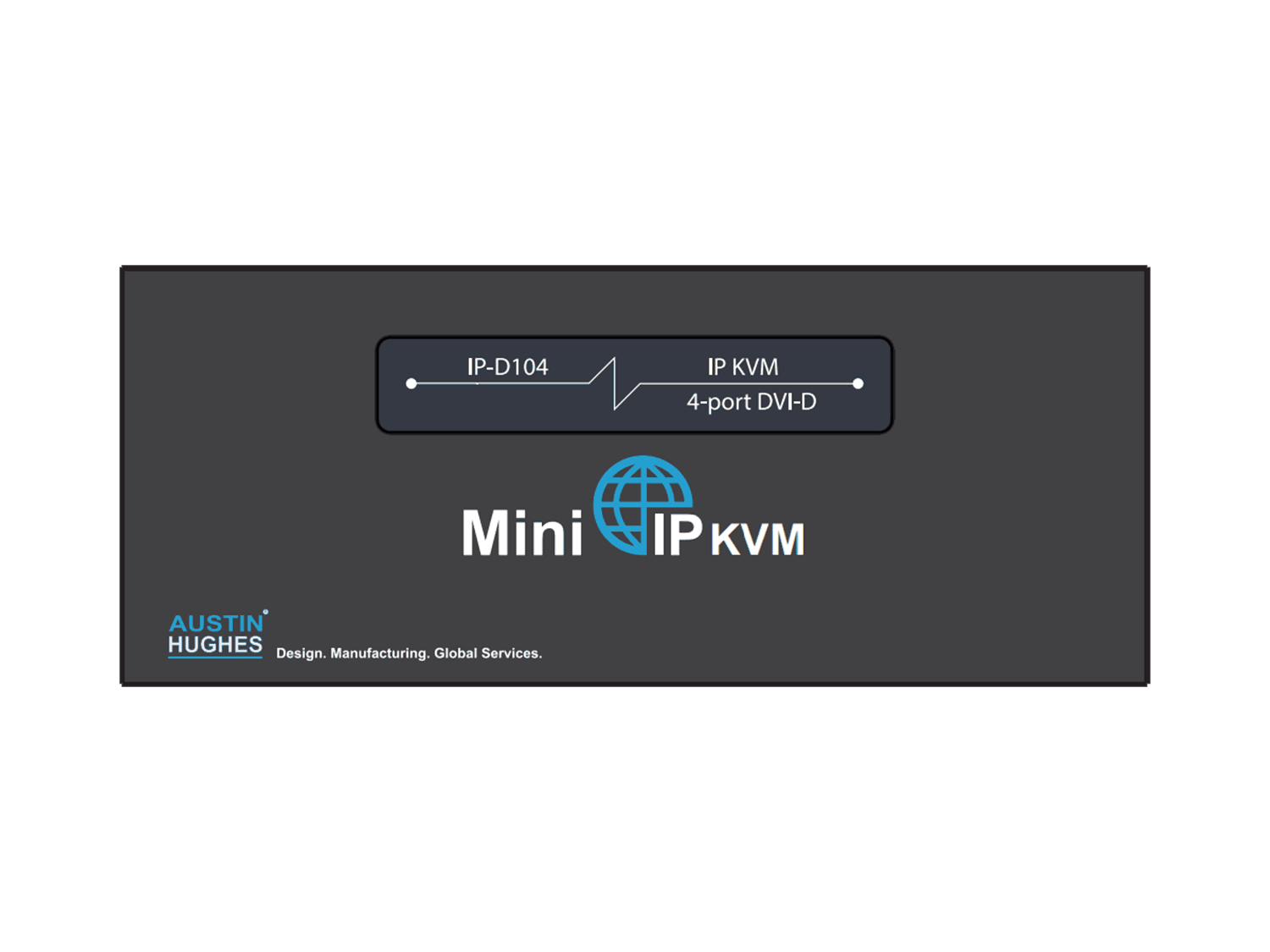 IP-D104 - 4-port DVI-D Mini IP KVM