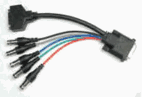 NTI SPLITMUX 8Inch DVI-I to DVI-D and 5x BNC breakout cable