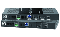 4K@60Hz HDMI KVM Extender with 4-Port USB Hub