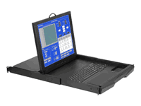 1U 19Inch LCD keyboard drawer with true optical mouse