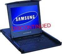 1U 15Inch Rack Mount Monitor Keyboard Drawer w/ 8-Port IP KVM Switch