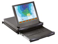 2U 17Inch Monitor & Keyboard Drawer, Short-depth, w/ 16-Port USB KVM Switch
